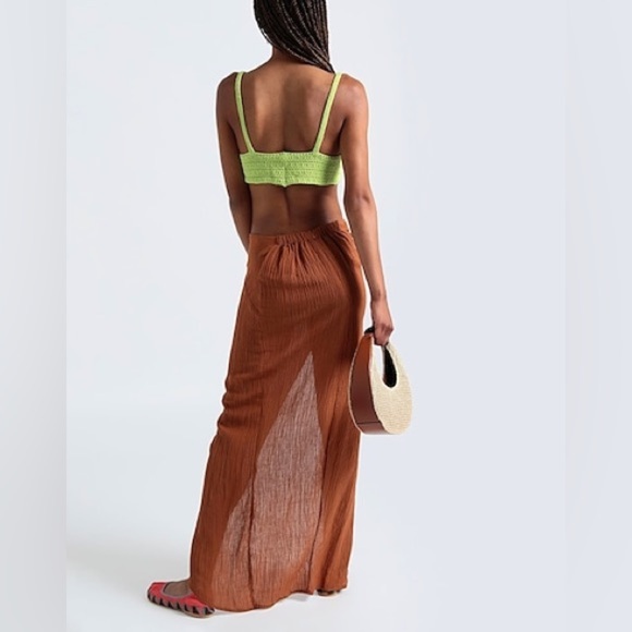 Faithfull the Brand Brown Wrap Maxi Skirt - Picture 4 of 8